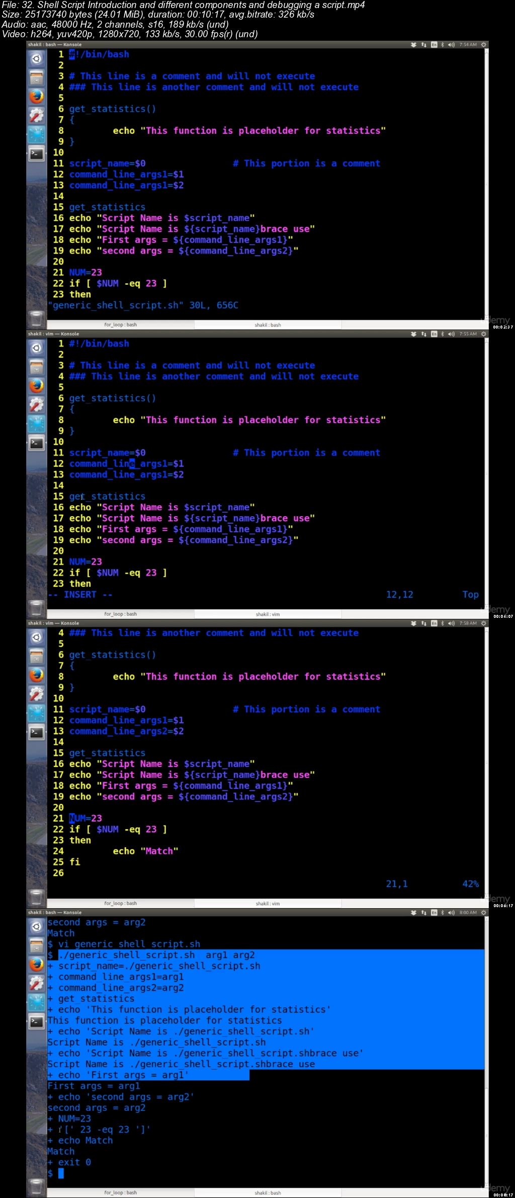 Bash Shell scripting