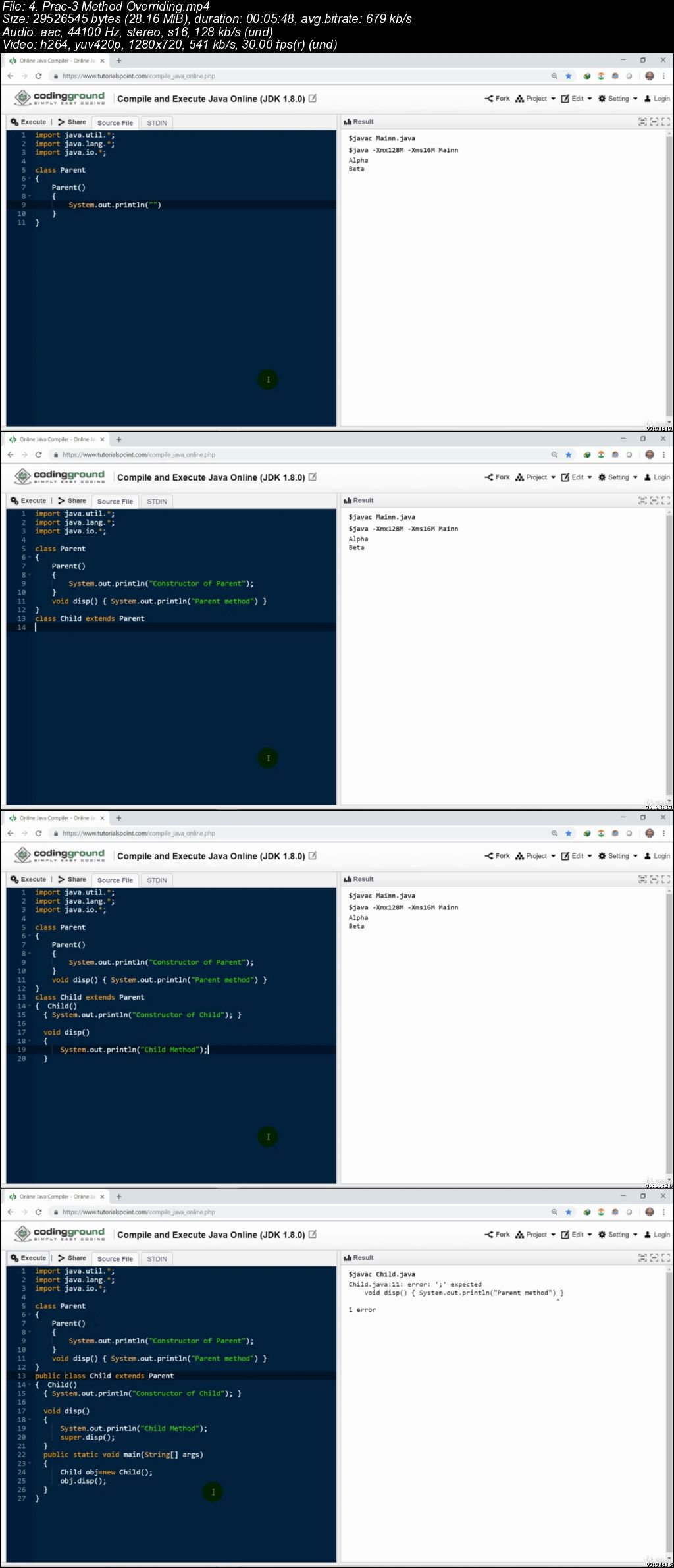 Object Oriented Programming with Java