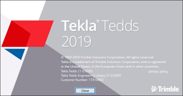 Trimble Tekla Tedds 2019 21.0.0