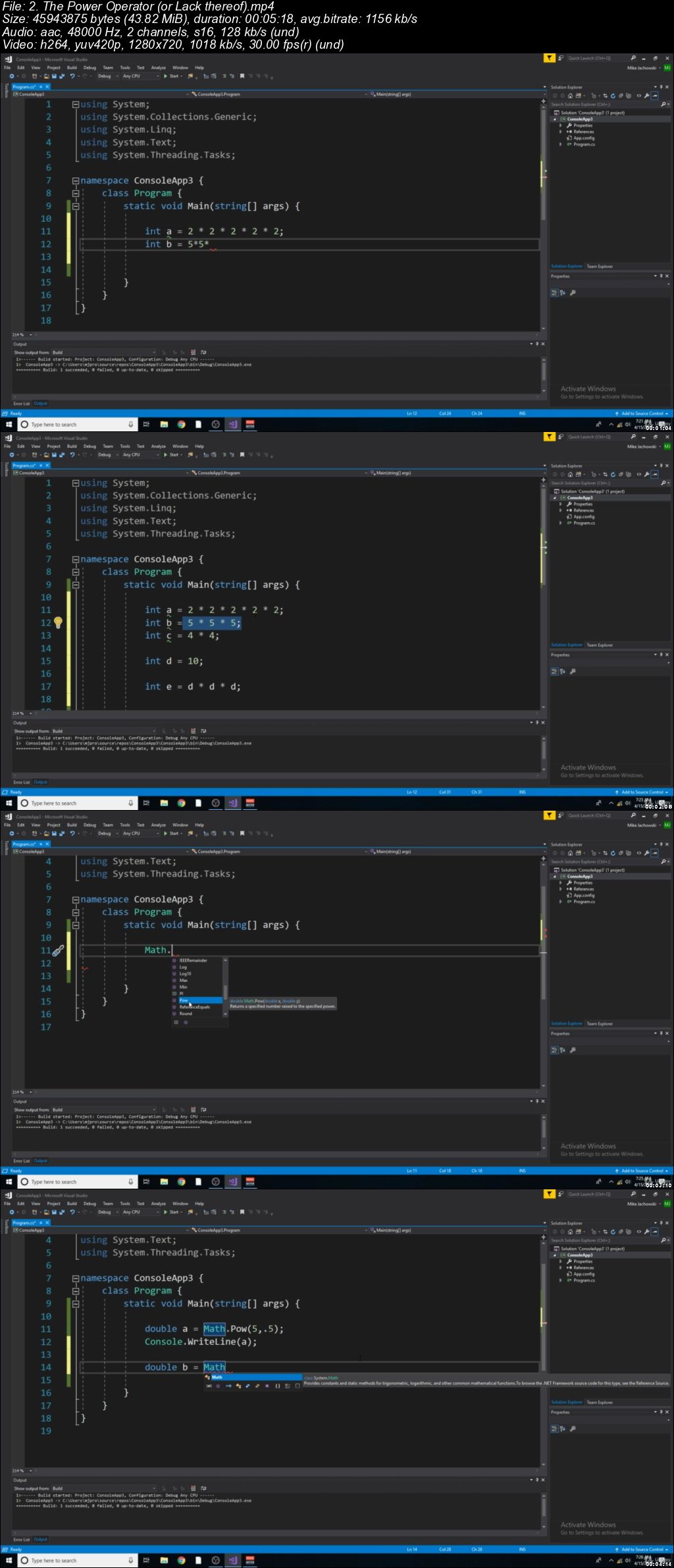 C# Basics For Absolute Beginners