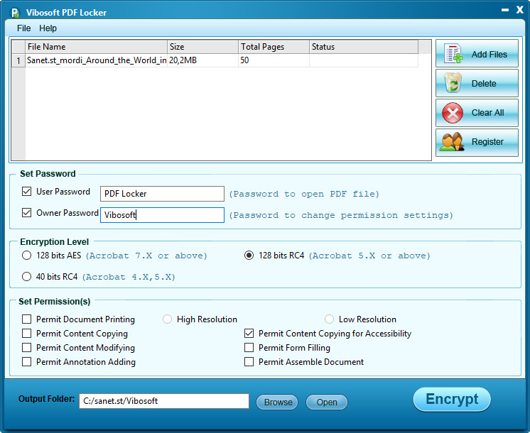Vibosoft PDF Locker 2.2.7