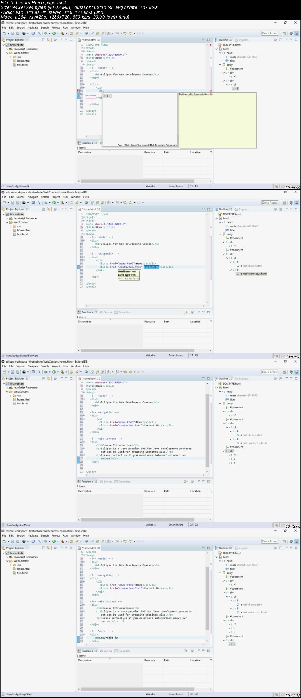 Develop websites using Eclipse IDE: For beginners