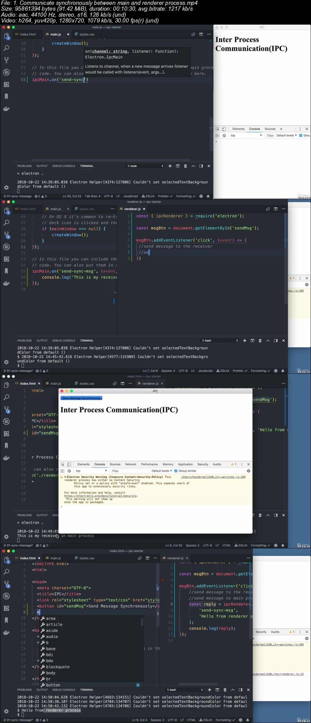 Learning Electron: Build Desktop Apps using JS+HTML+CSS
