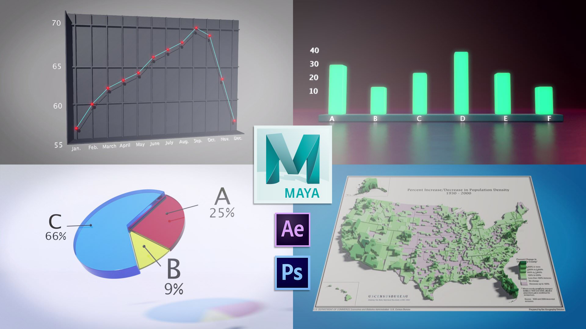 Skillshare – 3D Animation & Data Visualization in Autodesk Maya