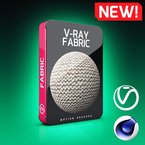Motion Squared – V-Ray Fabric Texture Pack for Cinema 4D