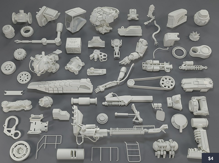 Cubebrush – Kit bash(57 pieces) – collection-19