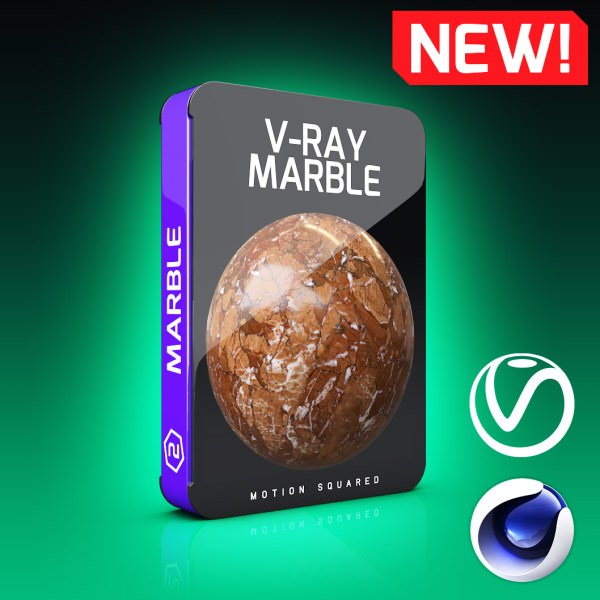 Motion Squared – V-Ray Marble Texture Pack for Cinema 4D