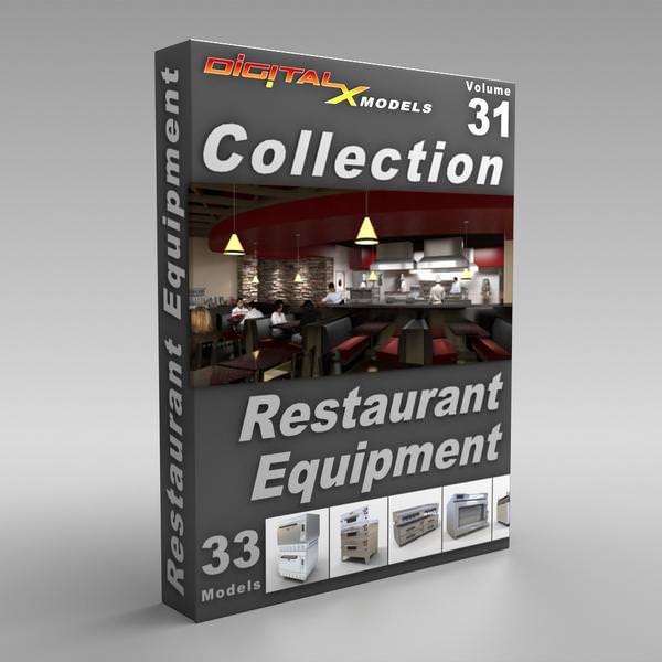 DigitalXModels – 3D Model Collection – Volume 31: RESTAURANT EQUIPMENT