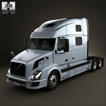 Turbosquid Volvo VNL Tractor Truck 2002