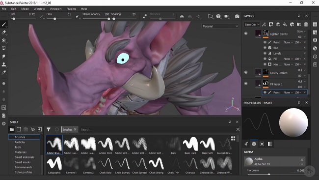 Texturing Enemy Creatures for Games in Substance Painter