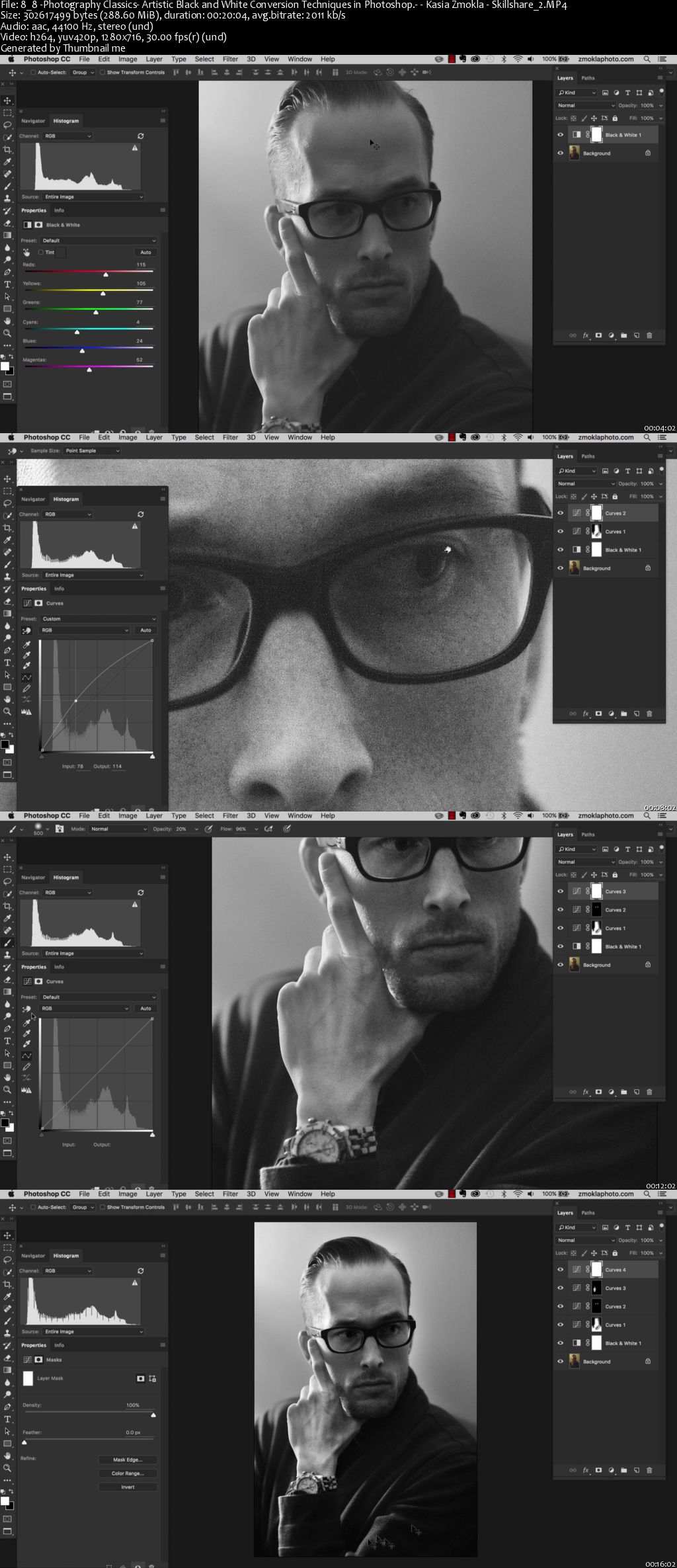 8/8 "Photography Classics: Artistic Black and White Conversion Techniques in Photoshop."