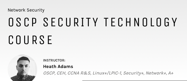 iNE – OSCP SECURITY TECHNOLOGY COURSE