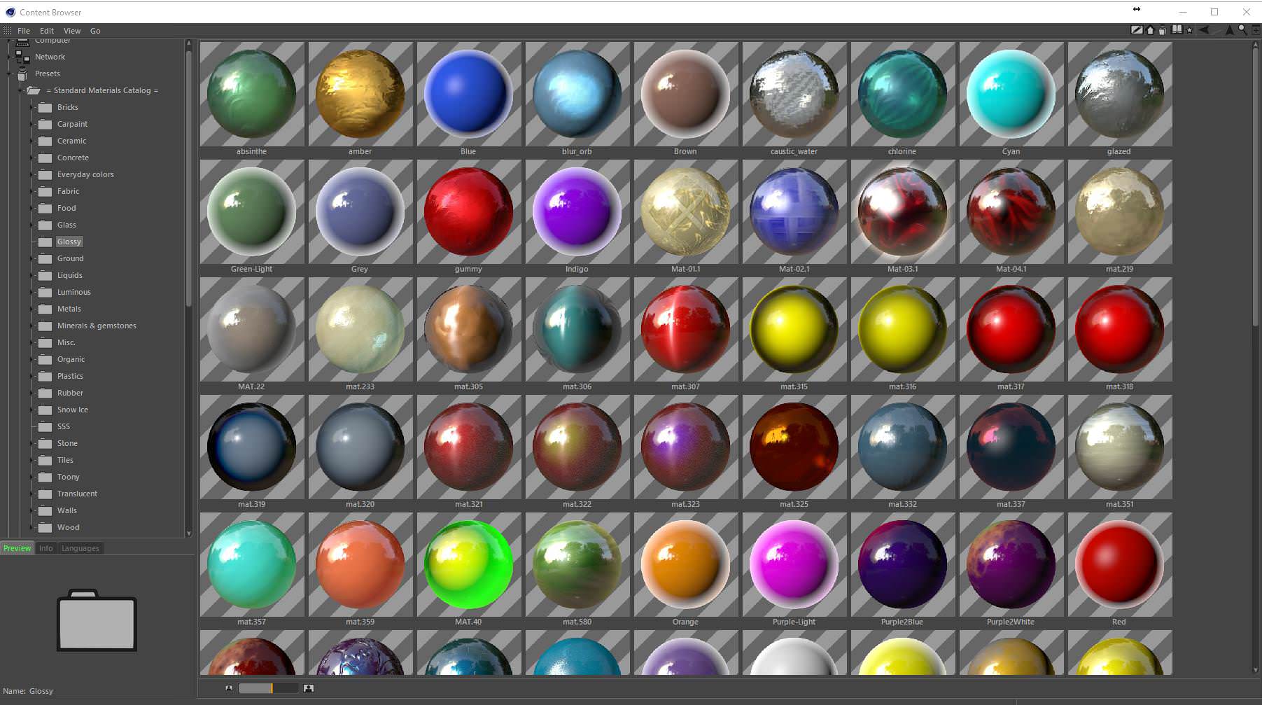 CINEMA 4D Standard materials