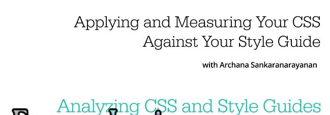 O’Reilly – Applying and Measuring Your CSS Against Your Style Guide