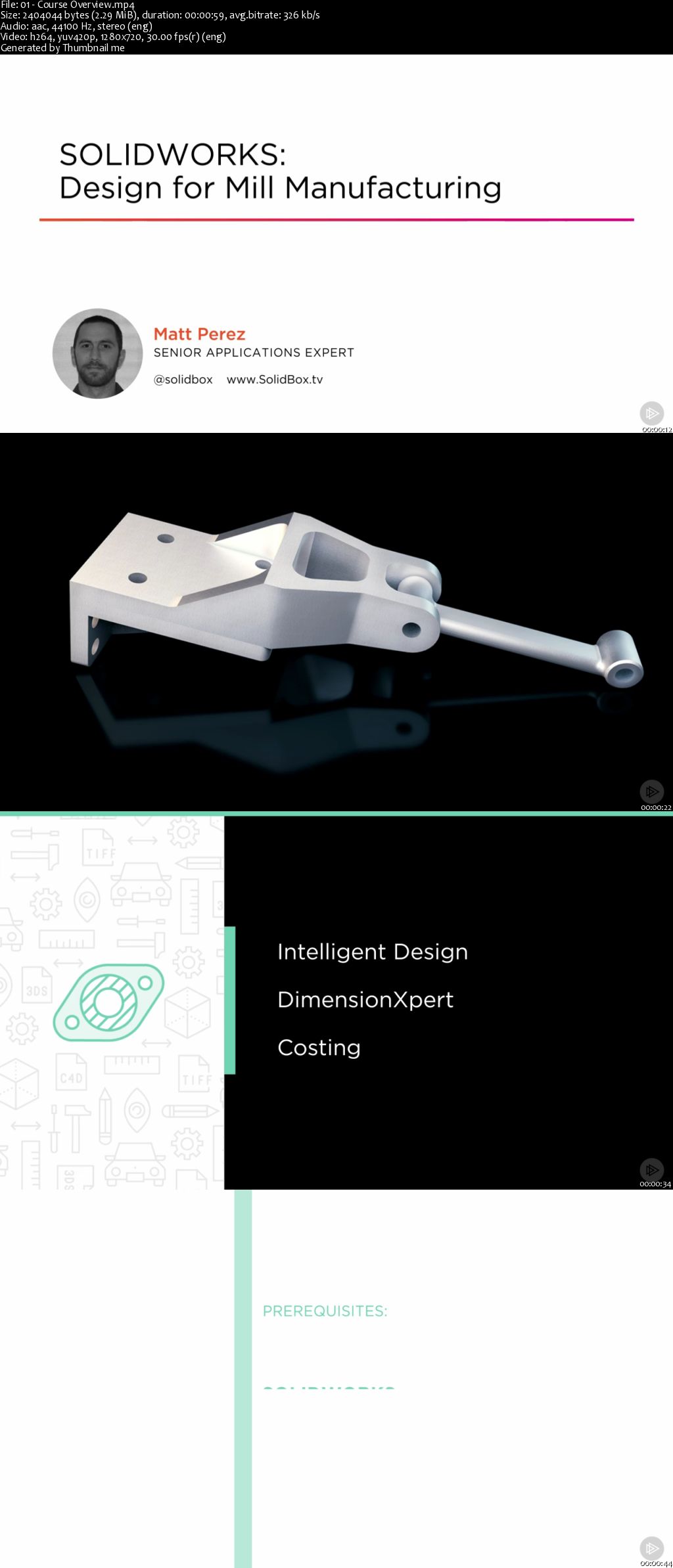 SOLIDWORKS: Design for Mill Manufacturing