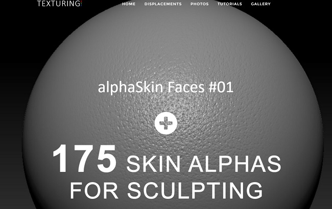 Texturing.xyz – 175 Skin Alphas for Sculpting