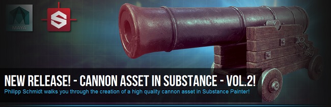 3DMotive – Cannon Texturing in Substance Volume 2