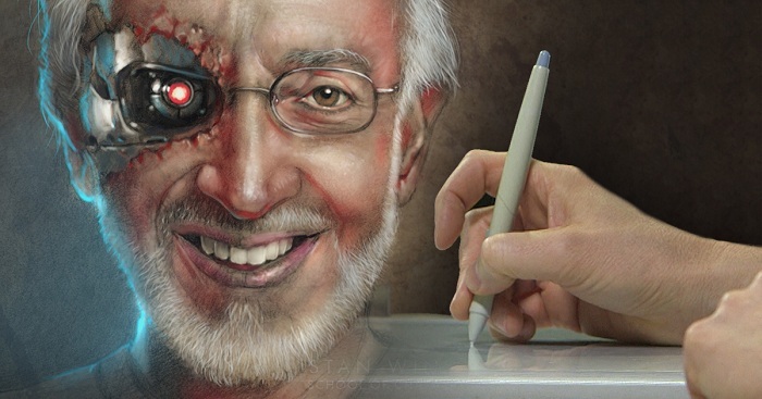 Stan Winston School – Portrait Illustration Part 2 – Painting with Photoshop