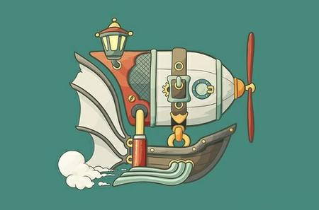 Create Your Own Steampunk Cartoon Vehicle - Part 1
