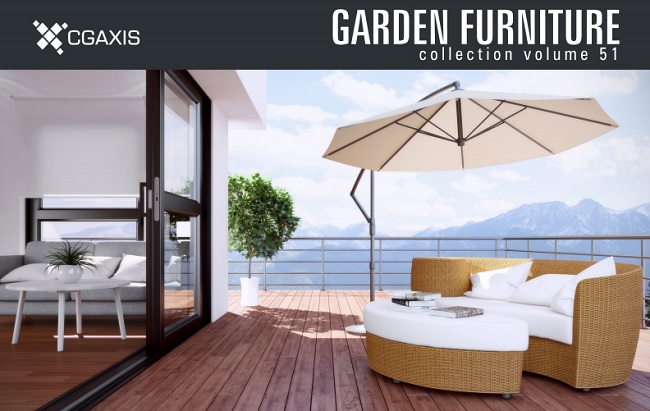 CGAxis Vol 51 Garden Furniture
