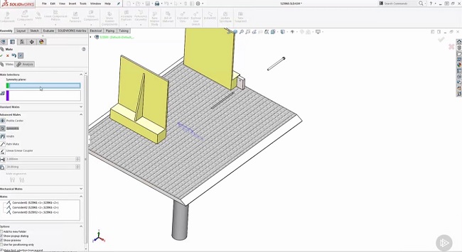 SOLIDWORKS – Advanced Mates