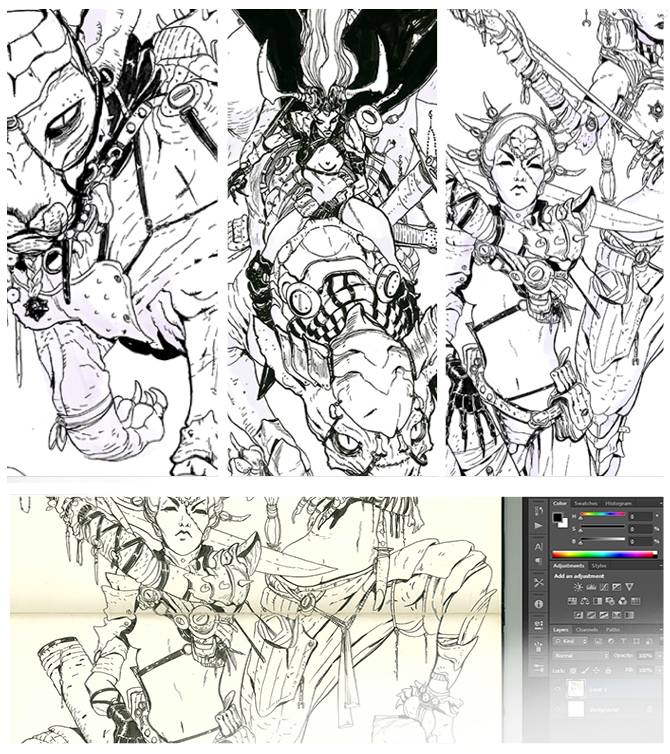 Gumroad - Creating concepts and illustrations in Pen and Ink (full package)