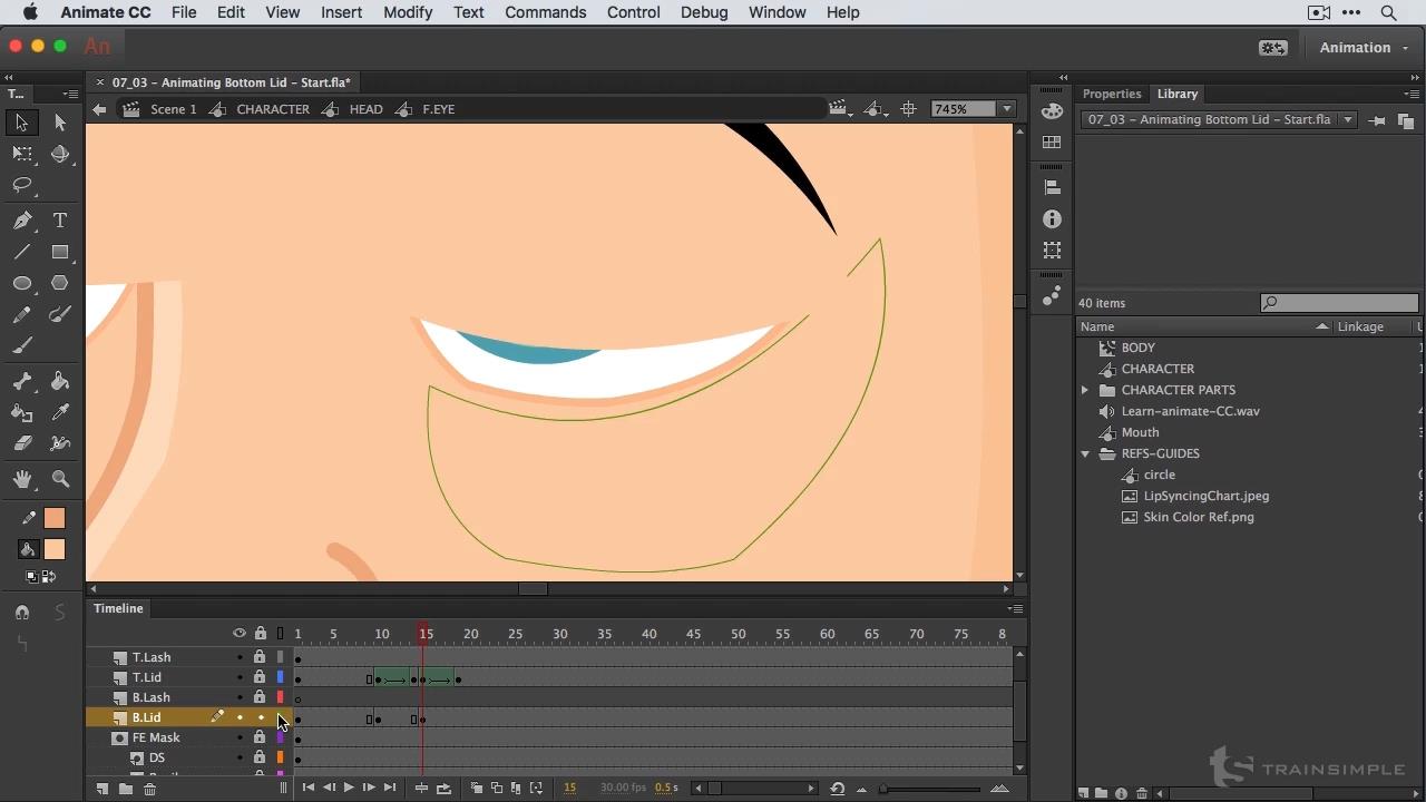 trainsimple - Animate CC Lip Syncving