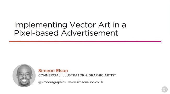 Implementing Vector Art in a Pixel-based Advertisement