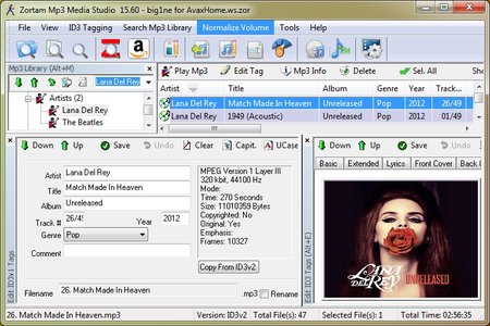 Zortam Mp3 Media Studio 19.85 + Portable Multilingual