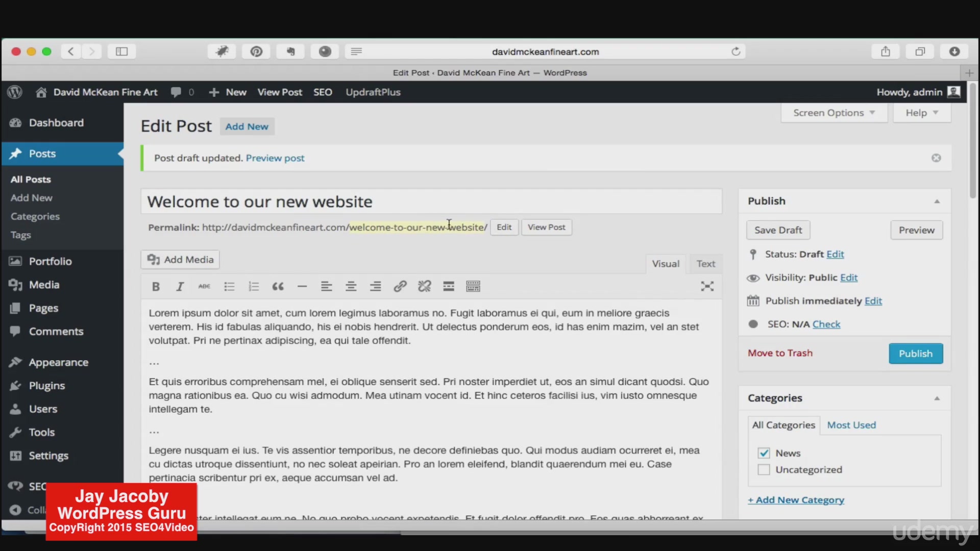 E-Commerce Portfolio Website in 2 HRS & No Coding, WordPress (2015)