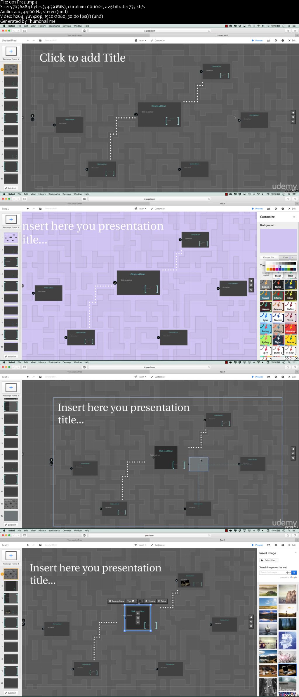 Software and techniques for course creation