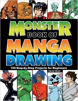 Monster Book of Manga Drawing: 150 Step-by-Step Projects for Beginners-P2P