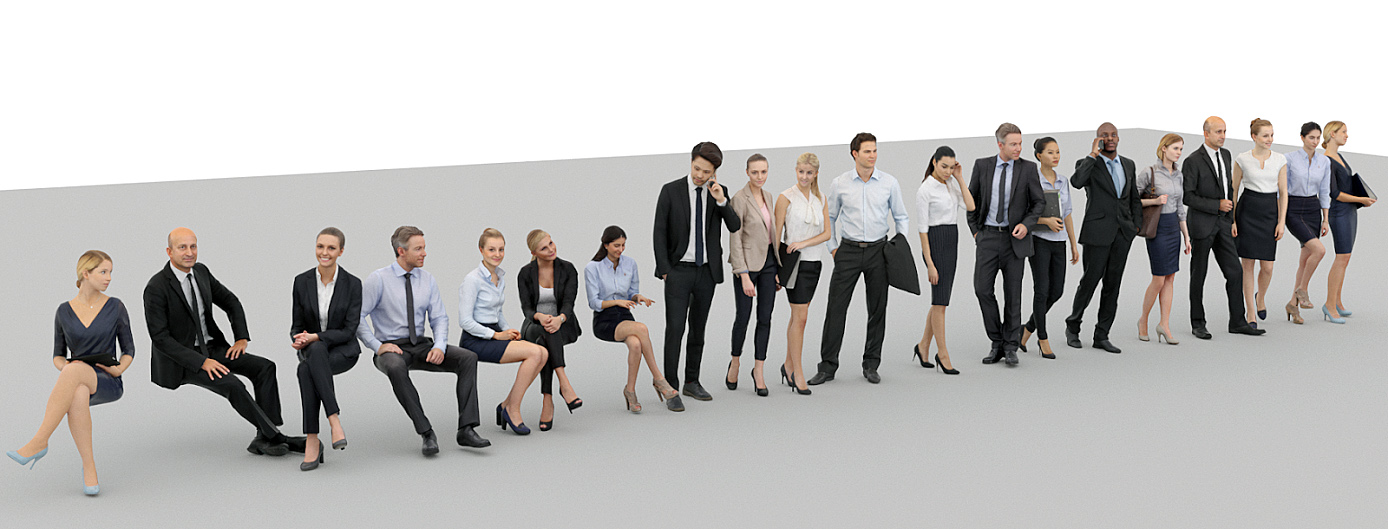RenderPeople – Business people x20