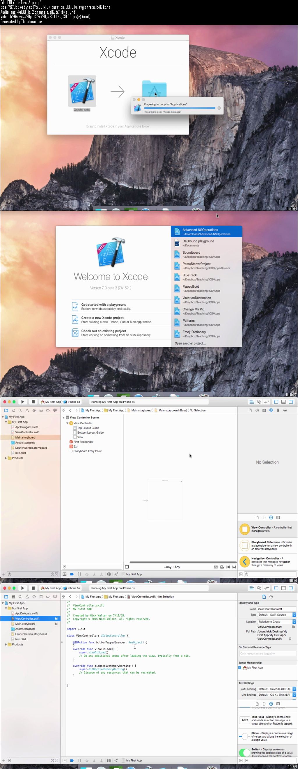 Rick and Jenna's iOS 9 Adventure - Make 14 Apps with Swift 2