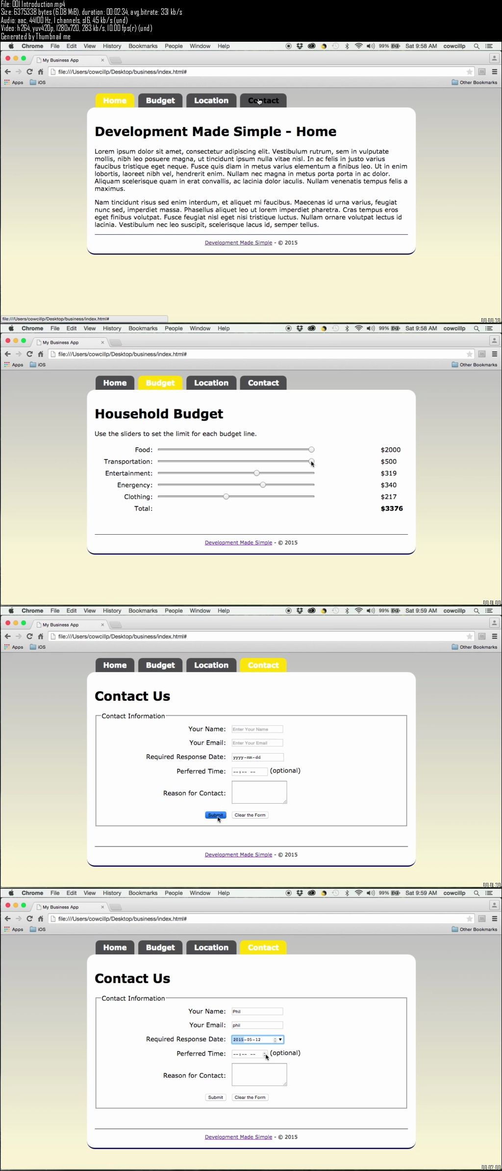 Build a HTML5 Business Web Application