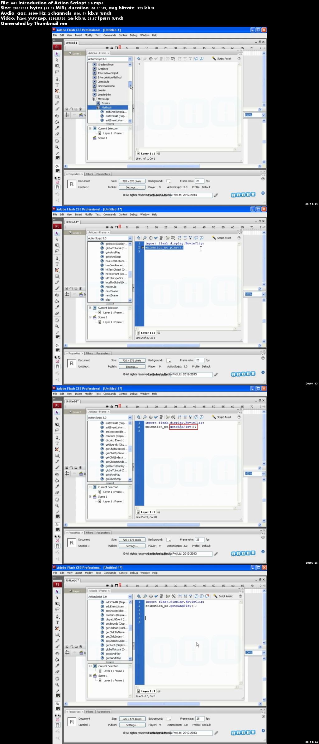 Action Script 3.0 with Adobe Flash