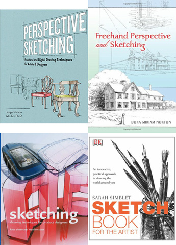 Sketching &ndash; Freehand and Digital Drawing Techniques for Artists & Designers Books Collection-P2P