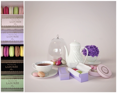Macaroon with tea